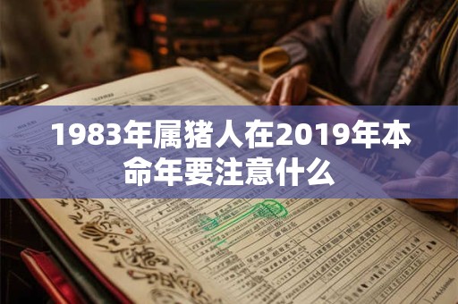1983年属猪人在2019年本命年要注意什么