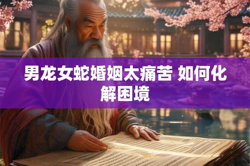 男龙女蛇婚姻太痛苦 如何化解困境