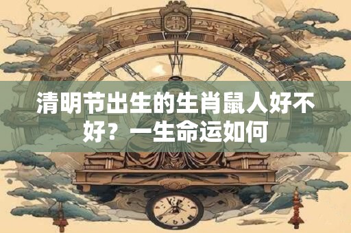清明节出生的生肖鼠人好不好？一生命运如何