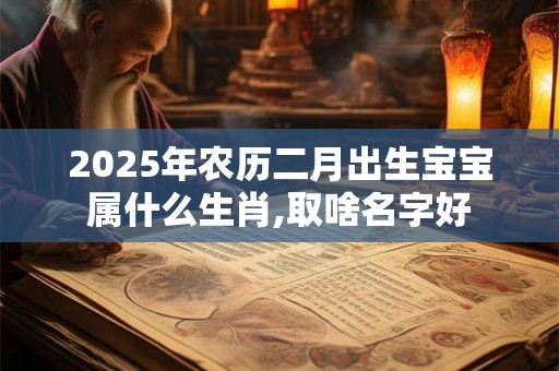 2025年农历二月出生宝宝属什么生肖,取啥名字好