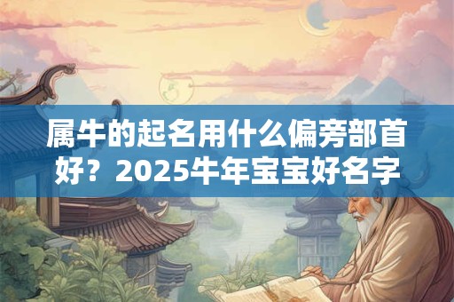 属牛的起名用什么偏旁部首好？2025牛年宝宝好名字