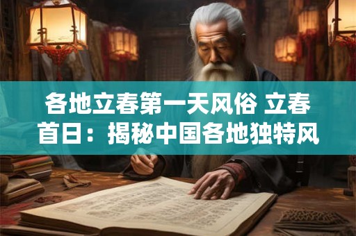各地立春第一天风俗 立春首日：揭秘中国各地独特风俗传统