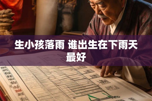 生小孩落雨 谁出生在下雨天最好