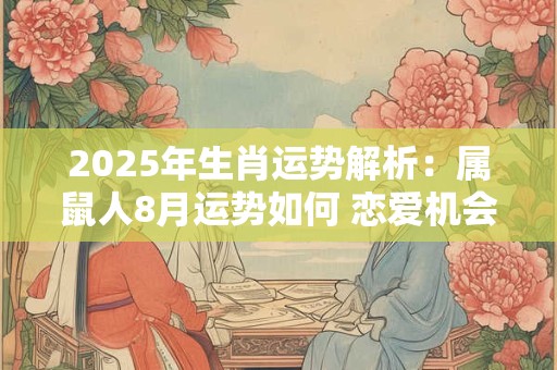 2025年生肖运势解析：属鼠人8月运势如何 恋爱机会来临