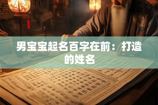 男宝宝起名百字在前：打造的姓名