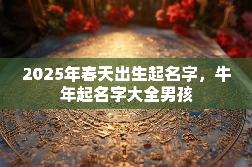 2025年春天出生起名字，牛年起名字大全男孩