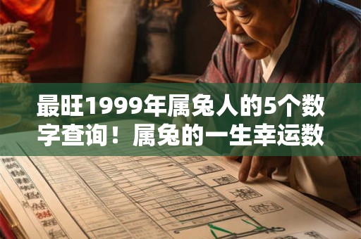 最旺1999年属兔人的5个数字查询！属兔的一生幸运数字是什么