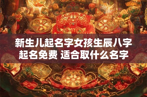 新生儿起名字女孩生辰八字起名免费 适合取什么名字