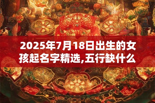 2025年7月18日出生的女孩起名字精选,五行缺什么