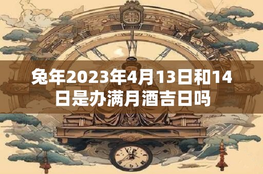 兔年2023年4月13日和14日是办满月酒吉日吗