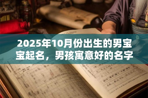 2025年10月份出生的男宝宝起名，男孩寓意好的名字