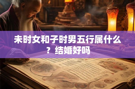 未时女和子时男五行属什么？结婚好吗