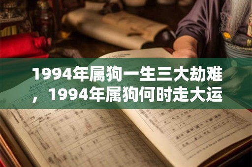 1994年属狗一生三大劫难，1994年属狗何时走大运？