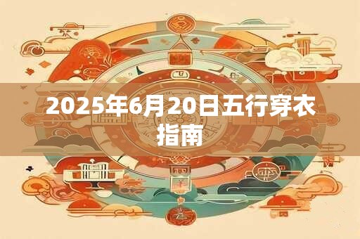 2025年6月20日五行穿衣指南