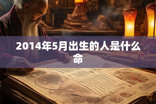 2014年5月出生的人是什么命