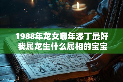 1988年龙女哪年添丁最好 我属龙生什么属相的宝宝好