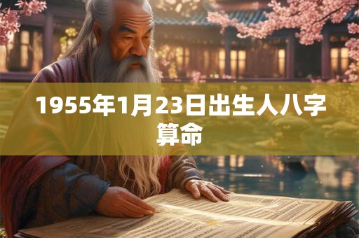 1955年1月23日出生人八字算命