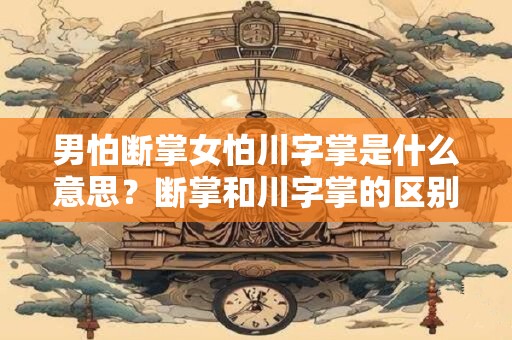 男怕断掌女怕川字掌是什么意思？断掌和川字掌的区别