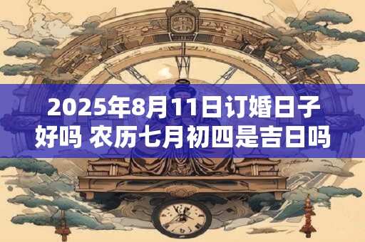 2025年8月11日订婚日子好吗 农历七月初四是吉日吗