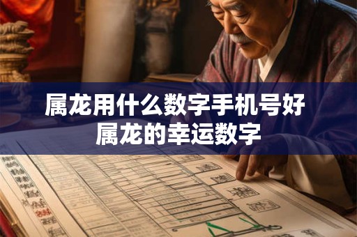 属龙用什么数字手机号好 属龙的幸运数字