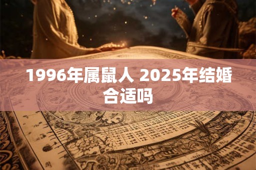 1996年属鼠人 2025年结婚合适吗