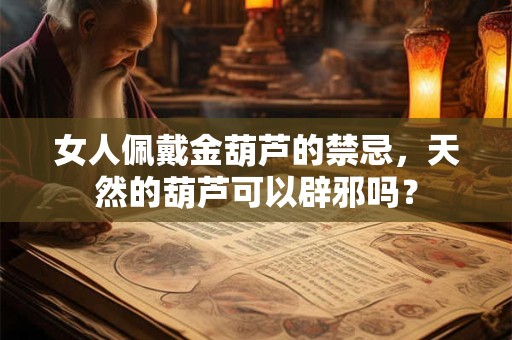 女人佩戴金葫芦的禁忌,天然的葫芦可以辟邪吗? 女人佩戴金葫芦的禁忌,天然的葫芦可以辟邪吗?