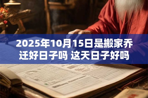 2025年10月15日是搬家乔迁好日子吗 这天日子好吗