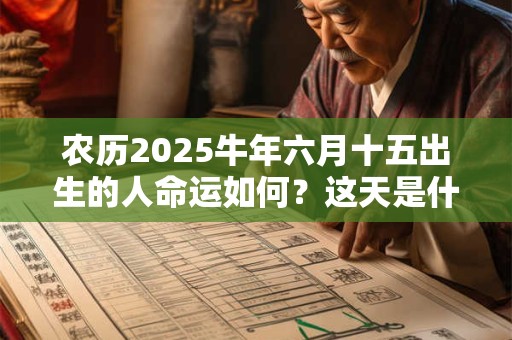 农历2026牛年六月十五出生的人命运如何？这天是什么星座？