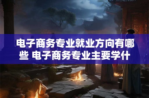 电子商务专业就业方向有哪些 电子商务专业主要学什么
