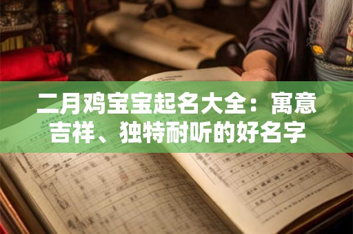 二月鸡宝宝起名大全:寓意吉祥、独特耐听的好名字 二月鸡宝宝起名大全:寓意吉祥、独特耐听的好名字