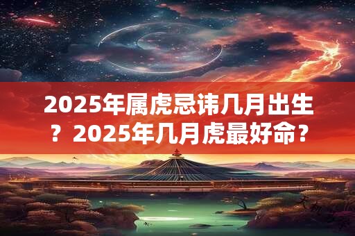 2025年属虎忌讳几月出生？2025年几月虎最好命？