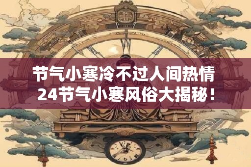 节气小寒冷不过人间热情 24节气小寒风俗大揭秘！