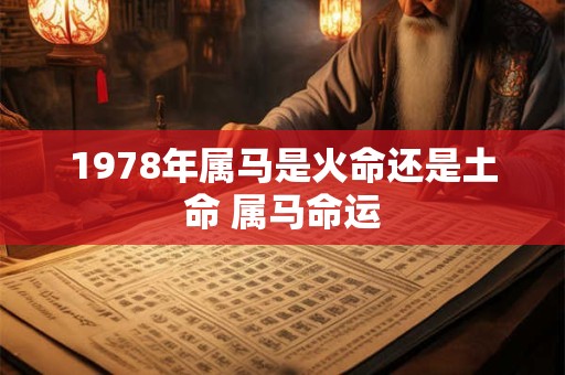 1978年属马是火命还是土命 属马命运