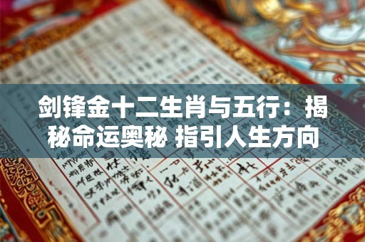 剑锋金十二生肖与五行：揭秘命运奥秘 指引人生方向