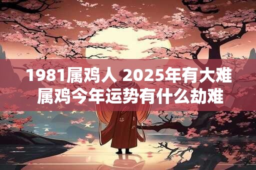 1981属鸡人 2025年有大难 属鸡今年运势有什么劫难