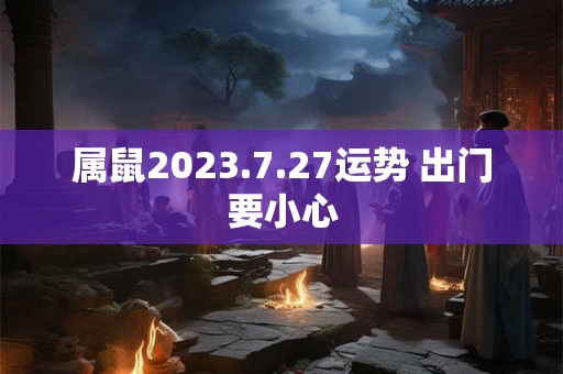 属鼠2023.7.27运势 出门要小心