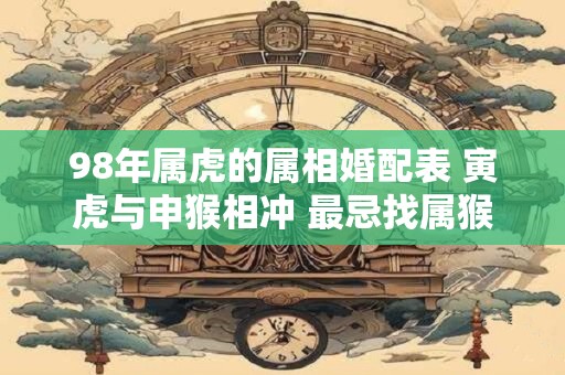 98年属虎的属相婚配表 寅虎与申猴相冲 最忌找属猴人