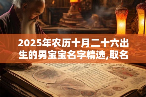 2025年农历十月二十六出生的男宝宝名字精选,取名带什么字好