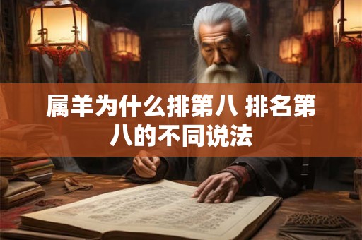 属羊为什么排第八 排名第八的不同说法