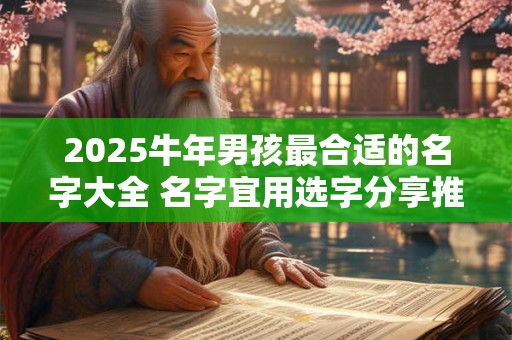 2025牛年男孩最合适的名字大全 名字宜用选字分享推荐