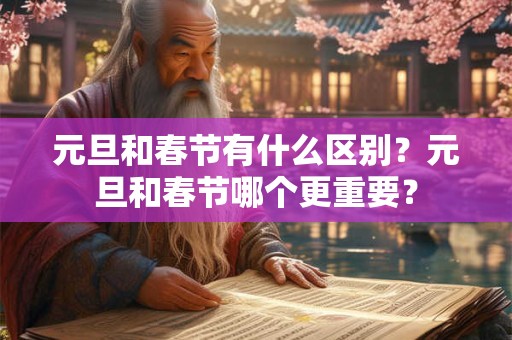 元旦和春节有什么区别?元旦和春节哪个更重要? 元旦和春节有什么区别?元旦和春节哪个更重要?