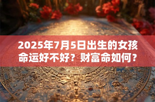 2025年7月5日出生的女孩命运好不好？财富命如何？