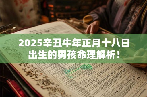 2025辛丑牛年正月十八日出生的男孩命理解析！