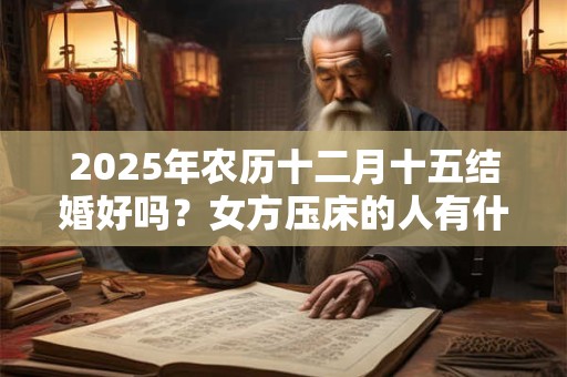2025年农历十二月十五结婚好吗？女方压床的人有什么要求？