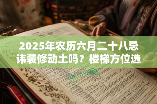 2025年农历六月二十八忌讳装修动土吗？楼梯方位选择