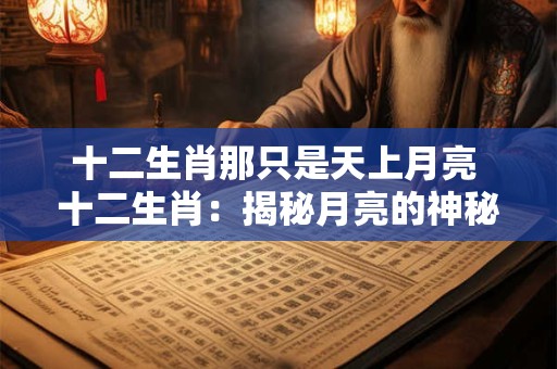 十二生肖那只是天上月亮 十二生肖：揭秘月亮的神秘守护者