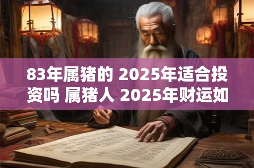 83年属猪的 2025年适合投资吗 属猪人 2025年财运如何