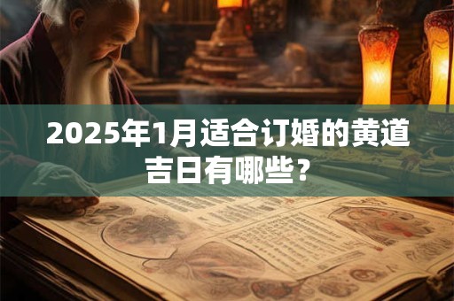 2025年1月适合订婚的黄道吉日有哪些? 2025年1月适合订婚的黄道吉日有哪些?