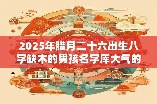 2025年腊月二十六出生八字缺木的男孩名字库大气的