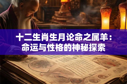 十二生肖生月论命之属羊：命运与性格的神秘探索